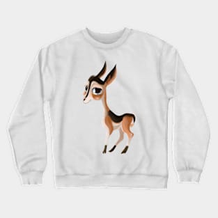 Cute Antelope Drawing Crewneck Sweatshirt